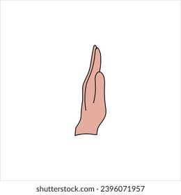 Aquarium Hand vector illustration. Female hands holding and pointing gesture, crossed fingers, fist, peace and thumbs up. Cartoon human palm and wrist vector set. hand sign language for the deaf