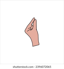 Aquarium Hand vector illustration. Female hands holding and pointing gesture, crossed fingers, fist, peace and thumbs up. Cartoon human palm and wrist vector set. hand sign language for the deaf