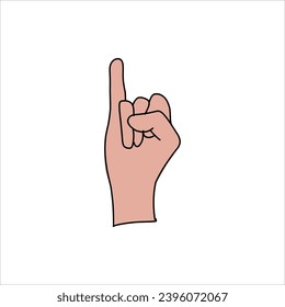 Aquarium Hand vector illustration. Female hands holding and pointing gesture, crossed fingers, fist, peace and thumbs up. Cartoon human palm and wrist vector set. hand sign language for the deaf