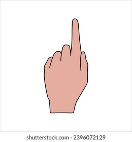 Aquarium Hand vector illustration. Female hands holding and pointing gesture, crossed fingers, fist, peace and thumbs up. Cartoon human palm and wrist vector set. hand sign language for the deaf