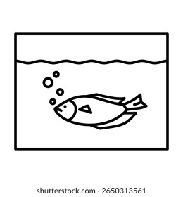 Elemento de ícone Aquarium para design