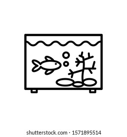 aquarium icon, illustrattion design template