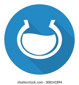 aquarium icon with a long shadow