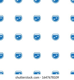 Aquarium icon pattern seamless isolated on white background. Editable filled Aquarium icon. Aquarium icon pattern for web and mobile.