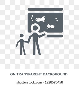 Aquarium icon. Trendy flat vector Aquarium icon on transparent background from Activity and Hobbies collection. 