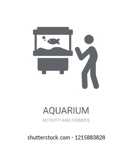 Aquarium icon. Trendy Aquarium logo concept on white background from Activity and Hobbies collection. Suitable for use on web apps, mobile apps and print media.