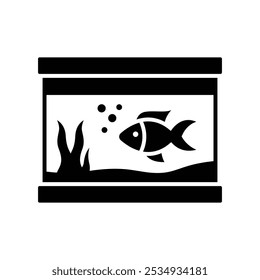 aquarium icon vector design template simple and clean