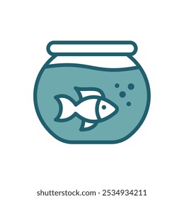 aquarium icon vector design template simple and clean