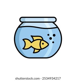 aquarium icon vector design template simple and clean