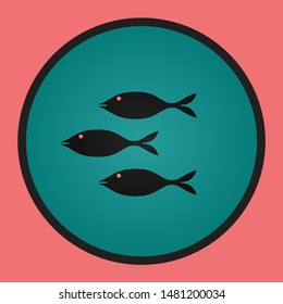 Aquarium Icon - Vector Fish