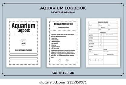 Aquarium Log book KDP Interior