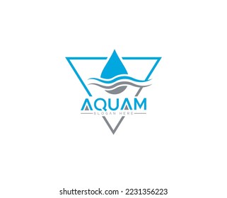Aquarium logo design vector templates 
