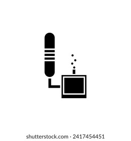 Aquarium oxygen filter flat vector icon. Simple solid symbol isolated on white background