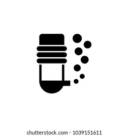 Aquarium oxygen filter vector icon. Simple flat symbol on white background