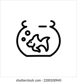 aquarium rocket icon simple vector illustration