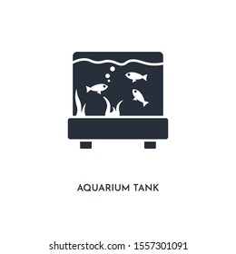 aquarium tank icon. simple element illustration. isolated trendy filled aquarium tank icon on white background. can be used for web, mobile, ui.