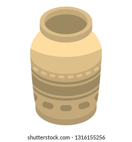 Aquarium vase icon. Isometric of aquarium vase vector icon for web design isolated on white background