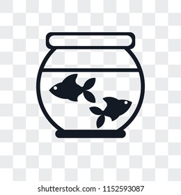 Aquarium vector icon isolated on transparent background, Aquarium logo concept