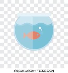 Aquarium vector icon isolated on transparent background, Aquarium logo concept