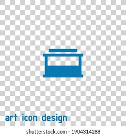aquarium vector icon on an abstract background