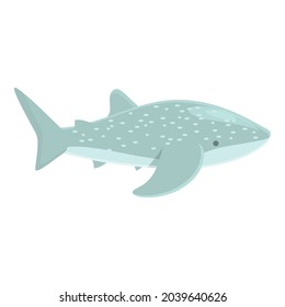 Aquarium whale shark icon cartoon vector. Sea fish. Ocean animal