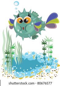 Aquarium,funny fish ball.