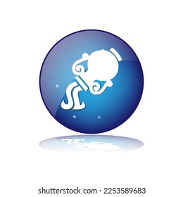 Aquarius It is the 11th zodiac according to Western astrology textbooks. Between Capricorn and Pisces There is a symbol of a man carrying a cauldron.
