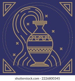 aquarius astrology zodiac symbol icon