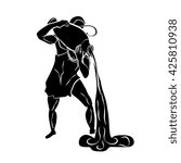 Aquarius black vector illustration isolated on a transparent background