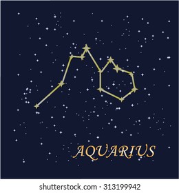 The aquarius constellation