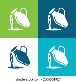 Aquarius Flat four color minimal icon set