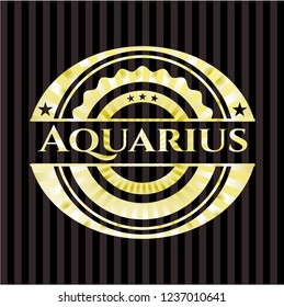 Aquarius gold badge or emblem