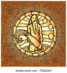 Aquarius horoscope sign gold