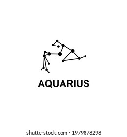 Símbolo de símbolo del vector del icono Aquarius