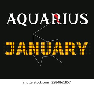 Aquarius January Shirt, Zodiac Aquarius