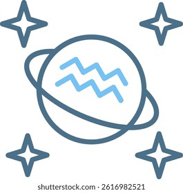 Aquarius Line Two Colour Icon