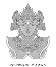  aquarius man character design, vintage engraving drawing style illustration