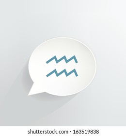 Aquarius Speech Bubble