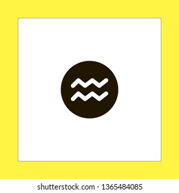 aquarius vector icon. flat design
