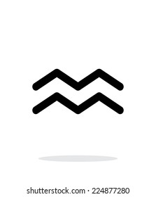 Aquarius zodiac icon on white background. Vector illustration.