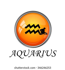 Aquarius Zodiac Sign Stock Vector (Royalty Free) 346246253 | Shutterstock