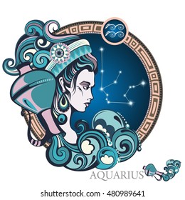 Aquarius. Zodiac sign