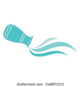 Aquarius zodiac sign and symbol vector