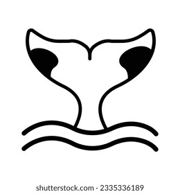 Icono de vector de animales acuáticos que puede modificar o editar fácilmente

