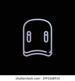 Aquatic blue gradient vector icon