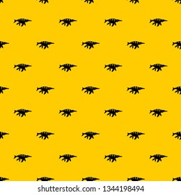 Aquatic dinosaur pattern seamless vector repeat geometric yellow for any design