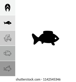 Aquatic icon. collection of 6 aquatic filled and outline icons such as . editable aquatic icons for web and mobile.