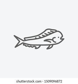 Aquatic icon line symbol. Isolated vector illustration of  icon sign concept for your web site mobile app logo UI design