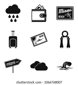 Aquatic icons set. Simple set of 9 aquatic vector icons for web isolated on white background
