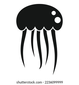 Aquatic jellyfish icon simple vector. Jelly fish. Water animal